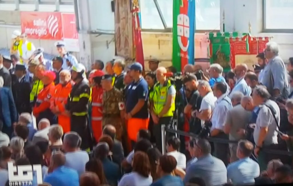 Commemorazione Ponte Morandi, presente anche Cives Genova