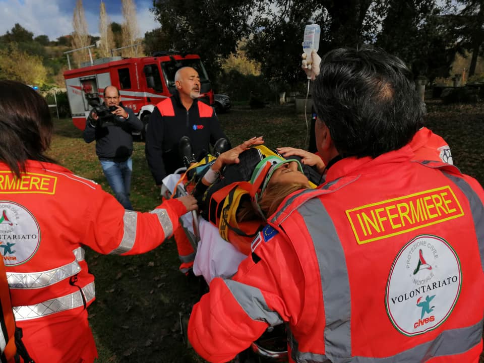 CIVES Vibo Valentia impegnato con Protezione Civile Regione Calabria in attività di addestramento