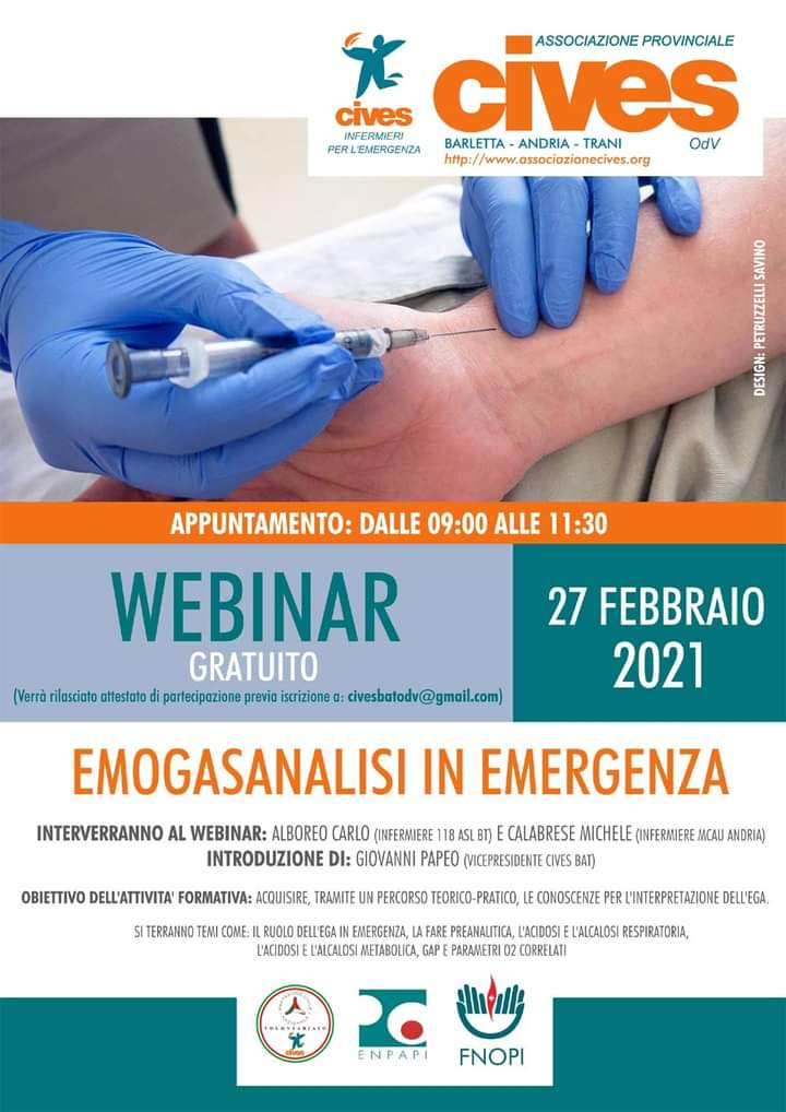 CIVES BAT: Webinar Gratuito – EGA in Emergenza