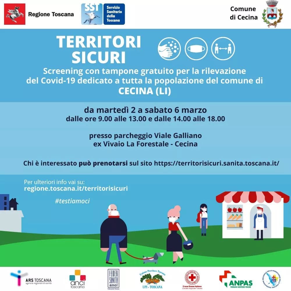 CIVES Livorno in campo contro l’aumento di Contagi a Cecina