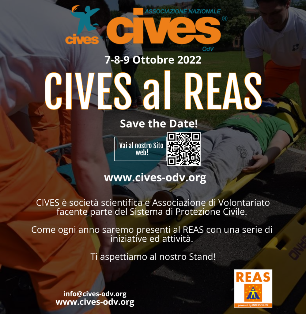 CIVES al REAS: 7-8-9 Ottobre 2022 presente alla Fiera Leader dell’Emergenza