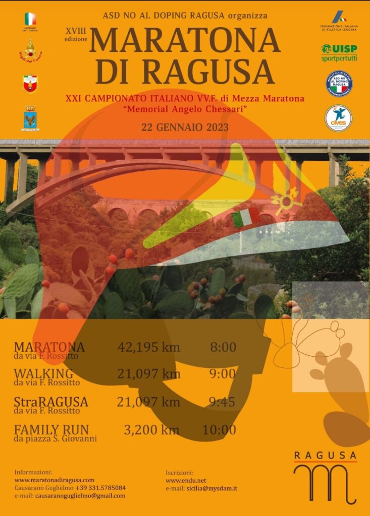 CIVES Ragusa: Attivata per la Maratona di Ragusa il 22 Gennaio 2023