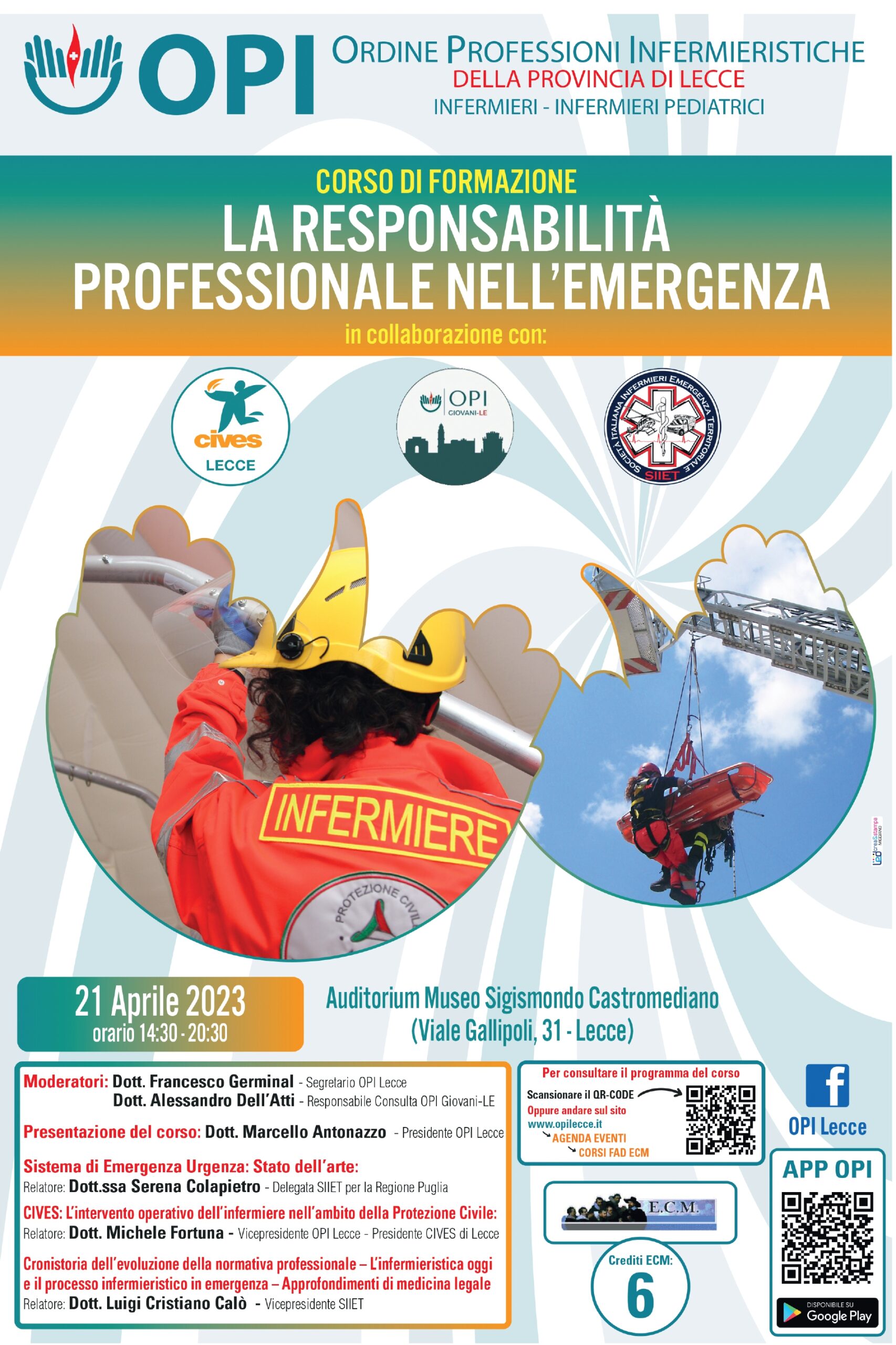 CIVES Lecce: La Responsabilità Professionale nell’Emergenza – Corso ECM