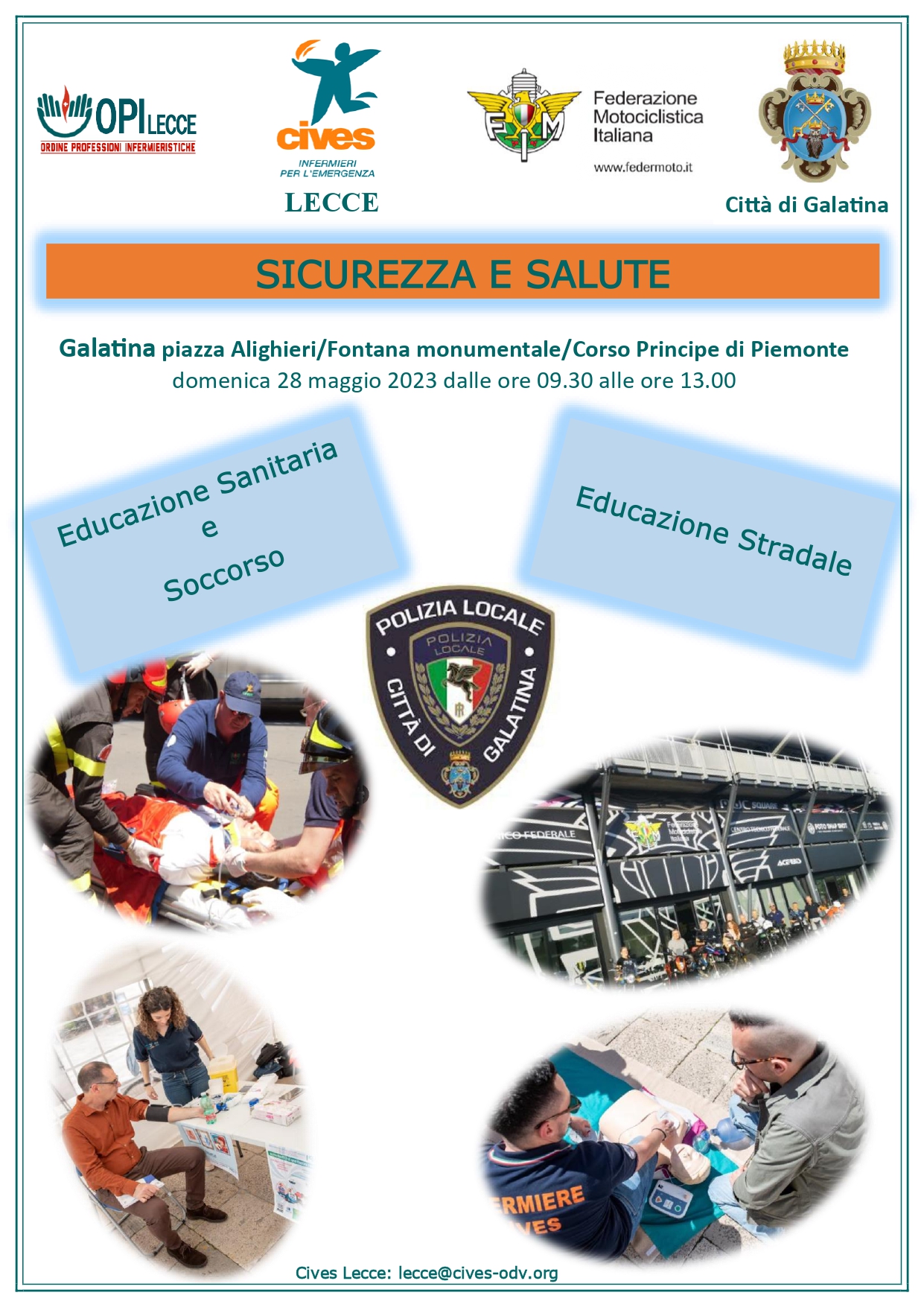 “Sicurezza e Salute: educazione stradale, educazione sanitaria e soccorso” – CIVES Lecce