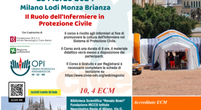 CIVES Milano Lodi Monza Brianza: Il Ruolo dell’Infermiere in Protezione Civile – 23 Marzo 2024